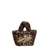 Borsa a mano SAINT BARTH VANITY MINI SOFT FUR - Leopard 00291I